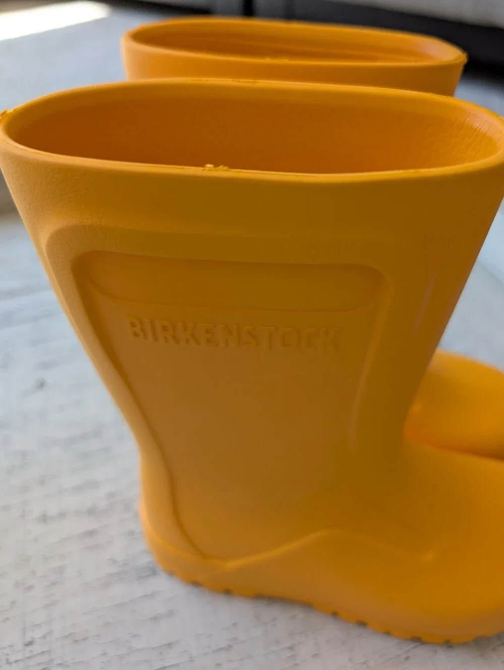 Birkenstock Yellow Rubber Rain Boots